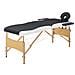 Lettino Massaggio Pieghevole A 2 Sezioni Legno Nero E Bianco - Foto miniatura 2