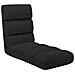 Lusso Casadino -  Sedia A Sdraio Da Terra Pieghevole Nera In Similpelle - Foto miniatura 2