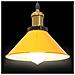 Lampada Sospensione Regolabile E27 Giallo Lucido Ø22 cm Metallo - Foto miniatura 6
