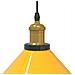 Lampada Sospensione Regolabile E27 Giallo Lucido Ø22 cm Metallo - Foto miniatura 8