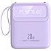 Powerbank 10000mah 20w Con Display Led / Torcia / Cavi Compatti - Foto miniatura 1