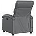 Poltrona Massaggiante Elettrica Reclinabile Grigio Similpelle - Foto miniatura 5