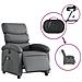 Poltrona Massaggiante Elettrica Reclinabile Grigio Similpelle - Foto miniatura 6