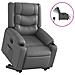 Poltrona Alzapersona Reclinabile Grigio in Similpelle - Foto miniatura 1