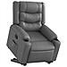 Poltrona Alzapersona Reclinabile Grigio in Similpelle - Foto miniatura 3