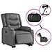 Poltrona Alzapersona Reclinabile Grigio in Similpelle - Foto miniatura 6