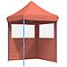 Tendone per Feste Pieghevole Pop-Up con 2 Pareti Terracotta - Foto miniatura 1