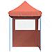 Tendone per Feste Pieghevole Pop-Up con 2 Pareti Terracotta - Foto miniatura 3
