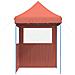 Tendone per Feste Pieghevole Pop-Up con 2 Pareti Terracotta - Foto miniatura 4