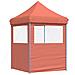 Tendone per Feste Pieghevole Pop-Up con 2 Pareti Terracotta - Foto miniatura 5