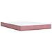 Giroletto a Molle con Materasso Rosa 140x190 cm in Velluto - Foto miniatura 7
