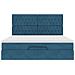 Struttura Letto Pouf con Materassi 180x200 cm Velluto - Foto miniatura 7