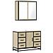 Set Mobili da Bagno 2 pz Rovere Sonoma in Legno Multistrato - Foto miniatura 1