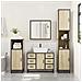 Set Mobili da Bagno 2 pz Rovere Sonoma in Legno Multistrato - Foto miniatura 4