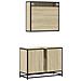 Set Mobili da Bagno 2 pz Rovere Sonoma in Legno Multistrato - Foto miniatura 7
