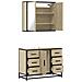 Set Mobili da Bagno 2 pz Rovere Sonoma in Legno Multistrato - Foto miniatura 8