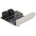 Scheda PCI Express x1 SATA a 4 porte - Fattore di forma a basso profilo - Foto miniatura 3