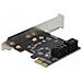 Scheda PCI Express x1 SATA a 4 porte - Fattore di forma a basso profilo - Foto miniatura 1