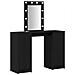 Tavolo da trucco  con luci LED Nero Rovere 102x33x135 cm - Foto miniatura 1
