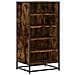 Scarpiera Rovere Fumo 48x38x97,5 cm in Legno Multistrato - Foto miniatura 1