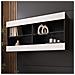 Komodee Tivoli Horizontal 100 Vetrina Sospesa, Nero/bianco, Senza Led, Larghezza 100 Cm X Altezza 50 Cm X Profondità 29 Cm, Per Soggiorno, Sala Da Pranzo - Foto miniatura 1