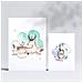 Set Di 6 Stampe Stampa Su Sfondo Bianco Con Temi Di Famiglie Di Animali In Stile Acquerello Pastello Per Design D'interni A3 & A4 Senza Cornice - Foto miniatura 2
