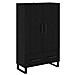 Credenza Rovere Nero 69,5 x 30 x 115 cm Legno multistrato - Foto miniatura 1