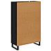 Credenza Rovere Nero 69,5 x 30 x 115 cm Legno multistrato - Foto miniatura 8