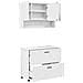Set di mobili per il bagno con cassetto con porta 2 pcs Bianco - Foto miniatura 1