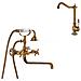 Set rubinetto per vasca e lavabo, Blackswan, tipo M40.4, modello bronzo antico, misura 30 cm - Foto miniatura 1