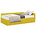 Struttura Letto Angolare con Materasso 2 pcs Giallo Velluto - Foto miniatura 1