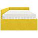 Struttura Letto Angolare con Materasso 2 pcs Giallo Velluto - Foto miniatura 8