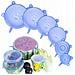 Set Di Coperchi Universali In Silicone - 6 Pezzi | Resistente A Temperature Estreme | Adatto Per Microonde E Congelatore - Foto miniatura 1