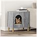 Casa per Gatti Grigio Sonoma 51 x 30 x 52 cm Legno multistrato - Foto miniatura 2