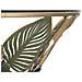 Console Sospesa Amaz In Ferro E Vetro Decorazione Tropicale 120 Cm - Foto miniatura 4