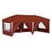 Tenda per feste a pop-up 575 x 288 x 245 cm Terracotta - Foto miniatura 1
