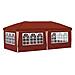 Tenda per feste a pop-up 575 x 288 x 245 cm Terracotta - Foto miniatura 8