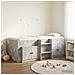 Struttura Letto Loft con Mobile con porta 3 pz Grigio Cemento - Foto miniatura 2