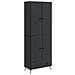 Set di armadi 2 pcs Nero Legno ingegnerizzato - Foto miniatura 1