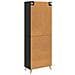 Set di armadi 2 pcs Nero Legno ingegnerizzato - Foto miniatura 6