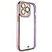 Coperchio Per Iphone 12 Pro Con Cornice Dorata, Cover Gialla, Colore Viola. - Foto miniatura 4