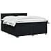 Letto box spring con materasso Nero 140 x 190 cm Tessuto - Foto miniatura 2
