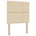 Letto con contenitore LED e materasso Crema 90 x 200 cm Tessuto - Foto miniatura 5