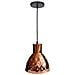 Lampadario Pendente Cromato A Sospensione E27 Metallo Oro Rosa Vt-8220 3711 - Foto miniatura 1