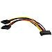 Cavetto Sdoppiatore Sata Interno 1 Maschio - 2 X Femmina Cm 20 - Foto miniatura 1