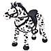 Cavallo in Peluche in Piedi Nero e Bianco XXL - Foto miniatura 1