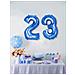 Ptit Clown - Palloncino Alluminio Blu Numero 85 Cm - Foto miniatura 3