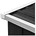 Capannone da Giardino in Acciaio Zincato 330x84x152cm Antracite - Foto miniatura 3