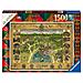 Puzzle 1500 Mappa Di Hogwarts - Foto miniatura 1