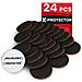 Mobili Pads - Pad Antiscivolo - Premium 24 Pezzi 50mm - La Protezione Del Pavimento Pads - Piedini In Gomma Per I Piedi Mobili - Ideale Piano Protettori Per Conservare In Luogo Mobili. Smettere Vostri Mobili - Foto miniatura 1